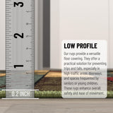 Machine Washable Boxes Design Non-Slip Rubberback 3x10 Traditional Runner Rug for Hallway, Kitchen, Bedroom, Living Room, 2'7" x 9'10", Boxes Multicolor Ottomanson