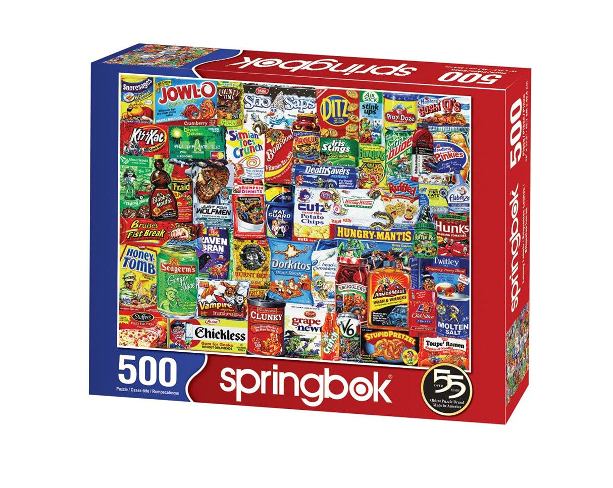 Springbok's 500 Piece Jigsaw Puzzle Looney Labels - Made in USA Springbok