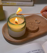 230 PCS Wooden Candle Wicks for Candle Making 0.5mm Natural Candle Wood Wicks Wick Stickers Wick Clips Candle Cores kit for DIY Candle Making Craft Harnico