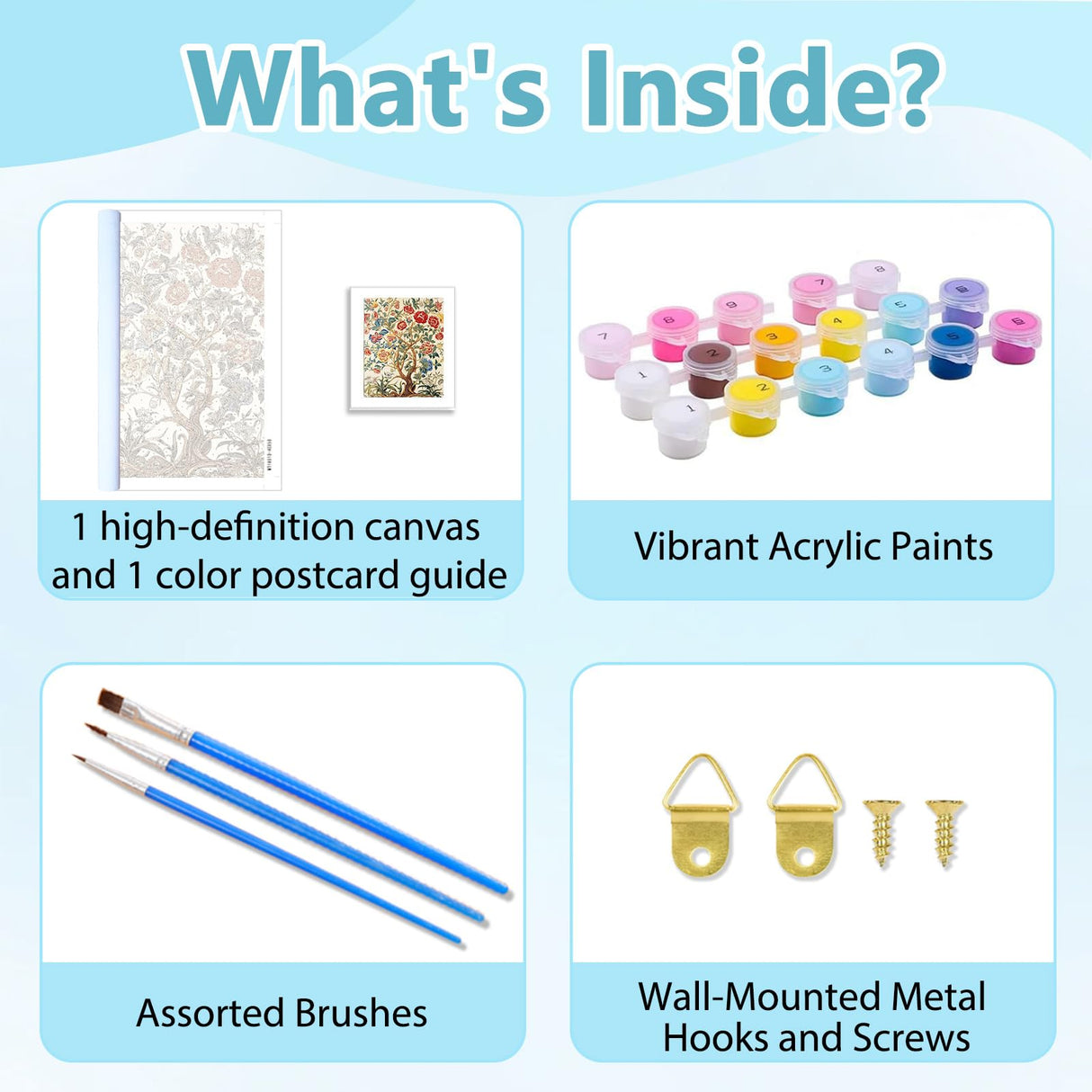 Mnsdiyrs Tree of Life Paint by Numbers Kit for Adults, Paint by Numbers for Adults Tree, Acrylic Painting by Numbers Kits Canvas for Gift Home Wall Decor 16x20 Inch Mnsdiyrs