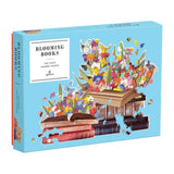 Galison Blooming Books Shaped Jigsaw Puzzle, 750 Pieces, 28.3” x 21'' – Flowers, Butterflies and Books – Die-Cut – Thick, Sturdy Pieces – Challenging and Fun – Fun Indoor Activity Galison