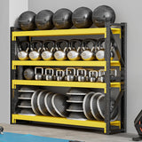 Welfiya 60" W Garage Shelving,4-Tier Heavy Duty Storage Shelves Unit with Adjustable Metal Shelf for Warehouse,Basement,Workshop,5000LBS,60" W x 24" D x 79" H,Black&Yellow Welfiya