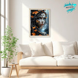 KEYIFA Diamond Art Kits for Adults, DIY Diamond Painting Fantasy Forest, Round Full Drill, 5D Woman Diamonds Dots Mosaic Painting, Gem Arts Craft for Home Wall Decor Gifts, 30x40cm KEYIFA