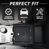 Muslogy Center Console Safe Lockbox Vault Compatible with Ford Ranger 2024 2025 Accessories Console Vault Box Gun Safe Armrest Extra Storage Safety High Security 4 Digit Combination Lock with Key Muslogy