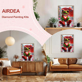 AIRDEA Diamond Paintings Kits for Adults,Frog Diamond Art Kits for Adults,12x16 Inch Love Heart and Flog,Gem Art Set Complete for Beginners AIRDEA