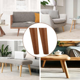 FVIEXE 8 Inches Angled Wood Furniture Legs Set of 8, Wooden Couch Sofa Chair Legs Replacement, Modern Mid Century Furniture Legs for Coffee Table End Table Side Table Night Stand, Slanted FVIEXE