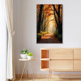 JOOZ Paint by Numbers Kit for Adults with Frame Forest Paint by Number with Easel Autumn Landscape Adult Paint by Number Kits Framed Canvas Tree Oil Painting Kits for Gift Home Wall Decor 8x12 Inch JOOZ