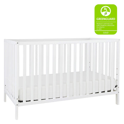 Davinci Union 4-in-1 Convertible Crib in White, Greenguard Gold Certified - WoodArtSupply