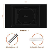 Lavievert 1500 Piece Jigsaw Puzzle Mat Roll Up with Unique Auxiliary Line Design, Portable Puzzle Board for Adults & Kids, Non-Slip Puzzle Keeper Storage Saver for 1500 1000 500 Piece Puzzles LAVIEVERT