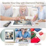 DIADAY 5D Dog Diamond Painting Kits, Angel Dog Diamond Art Kits for Adults, DIY Craft Full Drill Round Gem Diamond Dots Art Home Wall Decor Gift 12 x 12 Inches DIADAY