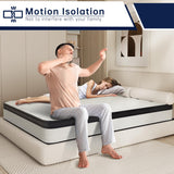 OAITE Queen Mattress-10-Inch Hybrid Mattress with Individual Pocket Springs and Memory Foam, Queen Size Bed in a Box,Breathable and Pressure-Relieving,Mattress Queen(80''*60''*10'') OAITE