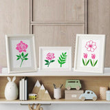 70pcs Small Flower Stencils for Painting on Wood Tiny Nature Leaf Stencils and Patterns Leaves Vine Stencil Floral Template Paint Stencils on Art Craft Canvas Wall Fabric Rock (70 Flower) yhslmh