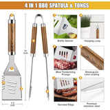 Cifaisi BBQ Grill Accessories Set, 38Pcs Stainless Steel Grill Tools Grilling Accessories with Aluminum Case, Thermometer, Grill Mats for Camping/Backyard Barbecue, Grill Set for Men Women Cifaisi