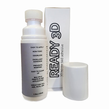 Ready 3D Printer Build Plate Adhesive - Excellent Hold and Easy Release - Versatile, Non-Toxic and Ready