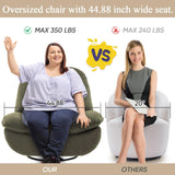 Smart Oversized Electric Recliner Chair, 360° Round Swivel Rocking Glider Rocker for Adults Modern Comfy Ergonomic Chaise Lounge Indoor, Theater Seating Living Room Reading, Emerald Green Fabric Deolme