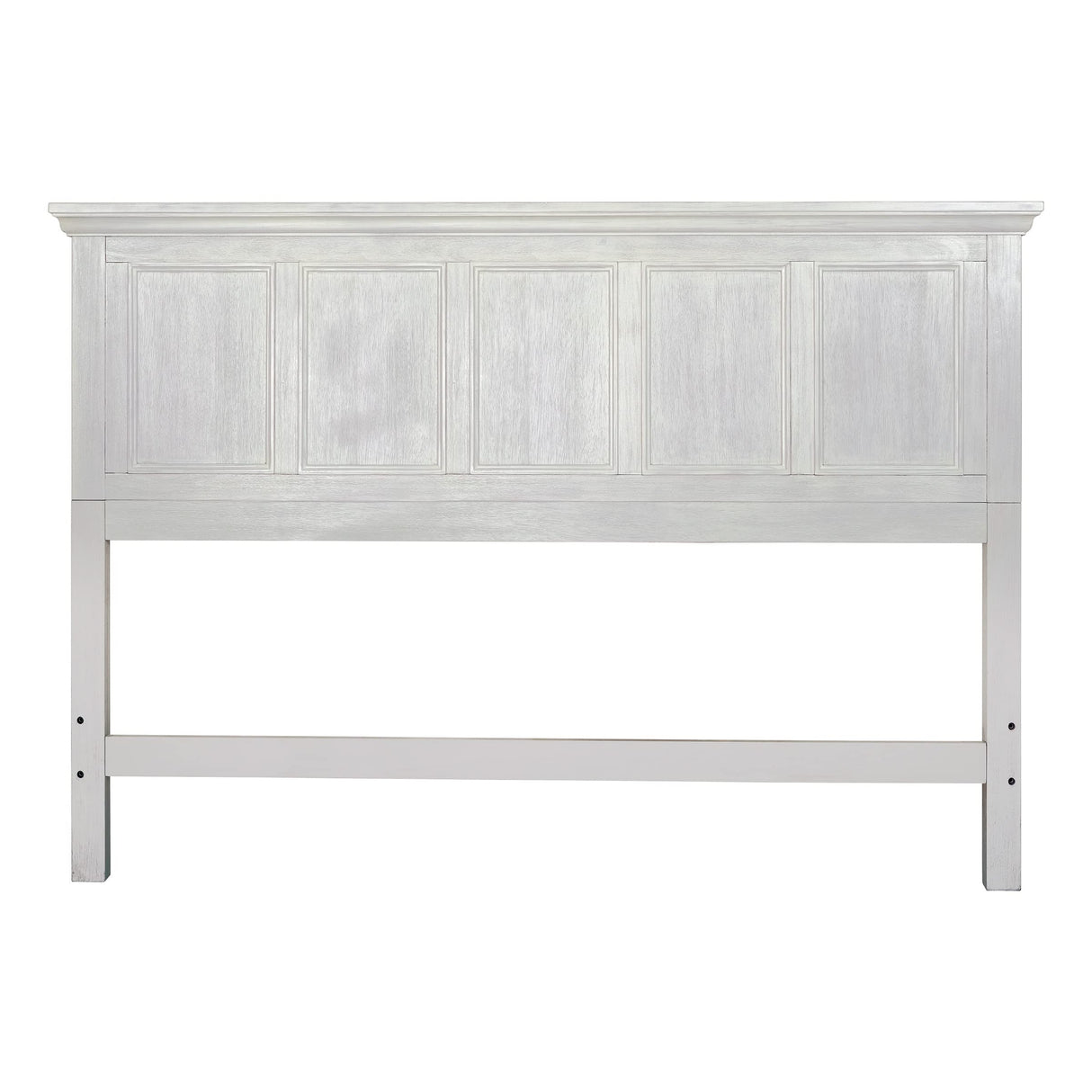 OSP Home Furnishings Farmhouse Basics King Headboard Only, Rustic White Finish OSP Home Furnishings