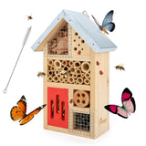 Niteangel Natural Wooden Insect Hotel, Garden Insect House for Ladybugs, lacewings, Butterfly, Bee, Bug Niteangel