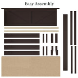 Yaheetech Wood Bed, Rubber Wood Platform Bed Frame with Headboard/Wood Slats, Farmhouse Style, No Box Spring Needed, Mattress Foundation, Noise-Free, Easy Assembly, Queen Size, Espresso Yaheetech