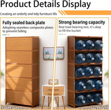 iusyugh 5-Tier Display Cabinet with Acrylic Glass Door, 65.5" High Display Case, Transparent Curio Cabinet&Bookcase for Collectibles, Toys, Books, for Playroom, Bedroom, Study Room (Wooden flip Door) iusyugh