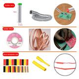 Soldering Iron Kit, 60W 110V Soldering Iron Adjustable Temperature, Desoldering Pump, 5 Solder Tips, Solder Wire, Stand, Solder Wick. KYZHXVO