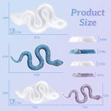 LET'S RESIN 2Pcs Snake Resin Molds, Flexible 3D Snake Silicone Molds(Large & Small), Effortless Demolding Animal Epoxy Molds for DIY Art, Home Decor, Serpent Lovers Gifts LET'S RESIN