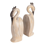 Creative Co-Op Resin Heron Bookends, Cream, Set of 2 Creative Co-Op