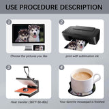 120 PCS Sublimation Coasters Blanks Bulk, 2.75 in Circular Opening Blanks Sublimation Car Coasters for Sublimation DIY Crafts Painting Heat Transfer OKBA