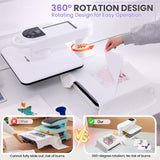 Whubefy 360° Swivel Auto Heat Press 15x15 - Professional Automatic Shirt Press Machine with Auto Release & 7-Level Auto Pressure - Swing Away Large Pro Heat Press Machine for T Shirts Hoodie HTV Vinyl Whubefy