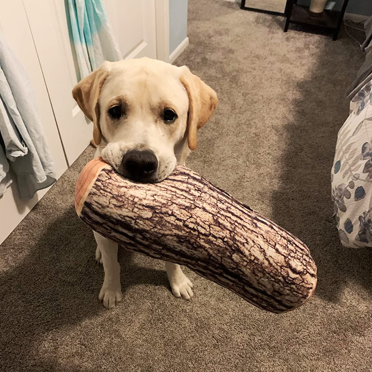 HYSEAS Decorative Round Throw Pillow, 3D Digital Print Comfortable Kids Funny Cute Wood Log Pillow Cylinder Floor Cushion for Home, Couch, Sofa, Bedroom, Living Room Decor, Trunk, 2 Pack HYSEAS