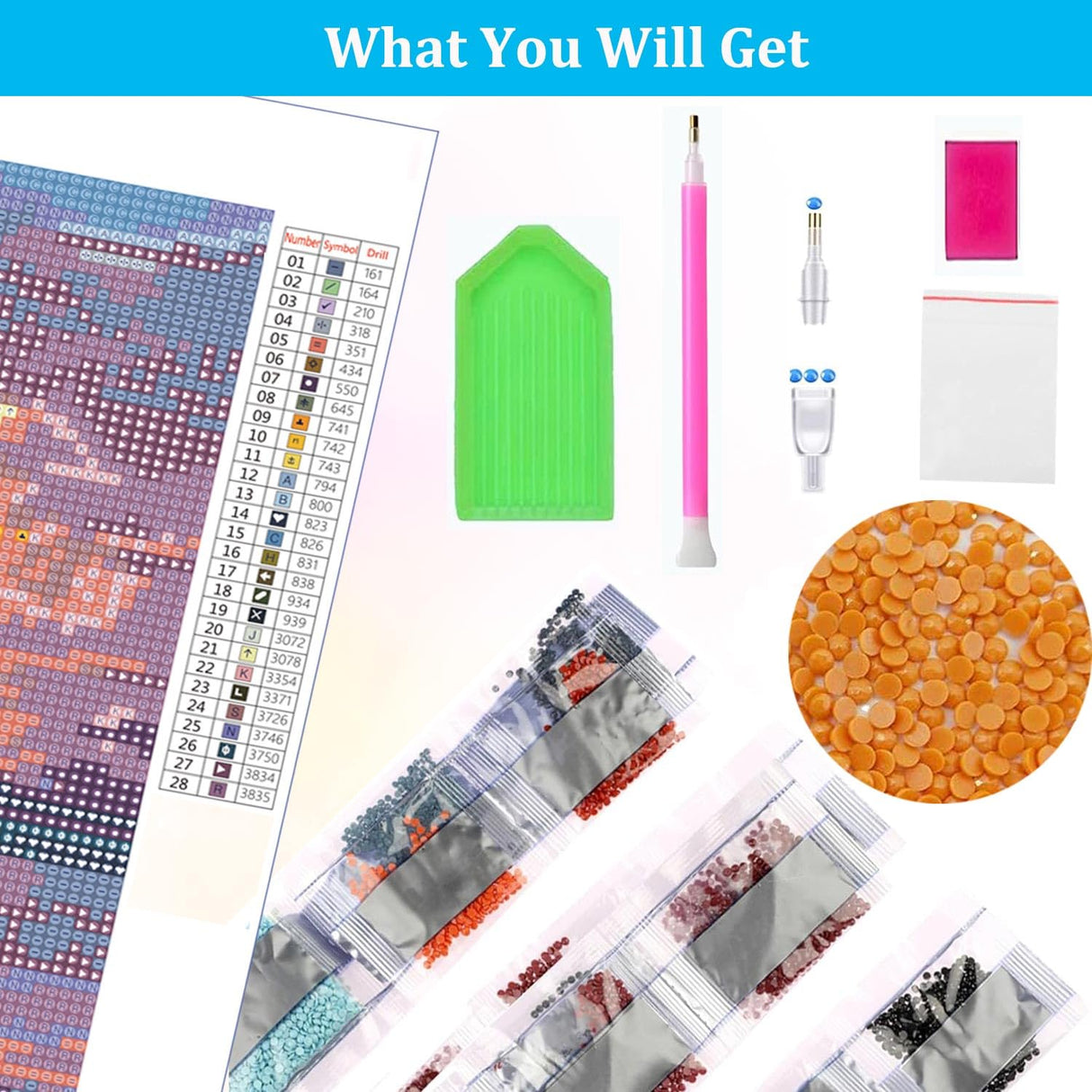 TOCARE Large Diamond Painting Kits for Adults Universe,Large Size Diamond Art Kits for Adults Galaxy Planets 27.5x15.7Inch, Full Drill Diamond Painting Kits Nature Scenery TOCARE