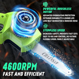 2-in-1 Cordless Pole Saw 8 Inch＆Mini Chainsaw, with 2×4.0Ah 21V Battery and Charger, Brushless Motor, Total Reach of Max 15ft, Electric Pole Saw for Tree Trimming and Hedge Cutting Protmex