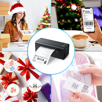 ZRHI Thermal-Label-Printer-Shipping Label Printer for Small Business 4x6 Bluetooth Thermal Printer 300mm/s Compatible Windows,Mac,iOS, Android,Desktop Printer Labels Maker Used for Amazon,Shopify