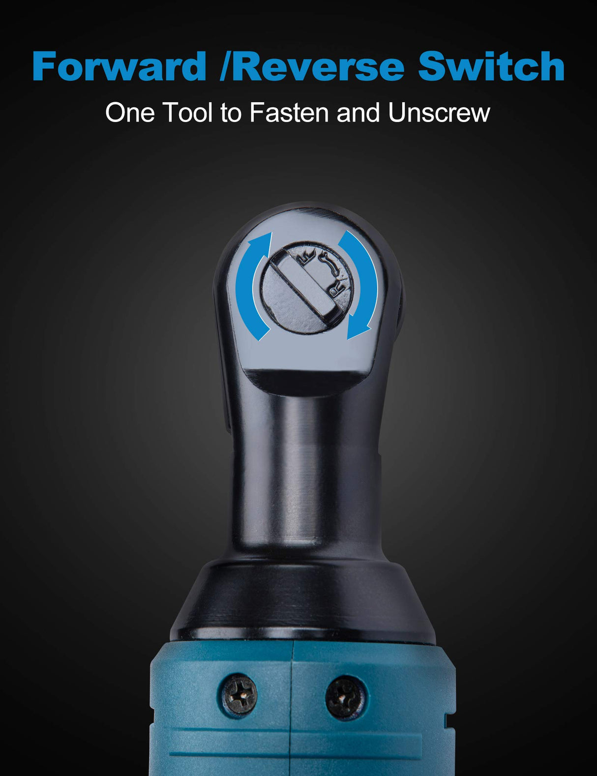 S-LONG Cordless Ratchet Wrench Set, 3/8" 400 RPM 12V Power Electric Ratchet Driver with 12 Sockets, Two 2000mAh Lithium-Ion Batteries and 60-Min Fast Charge S-LONG