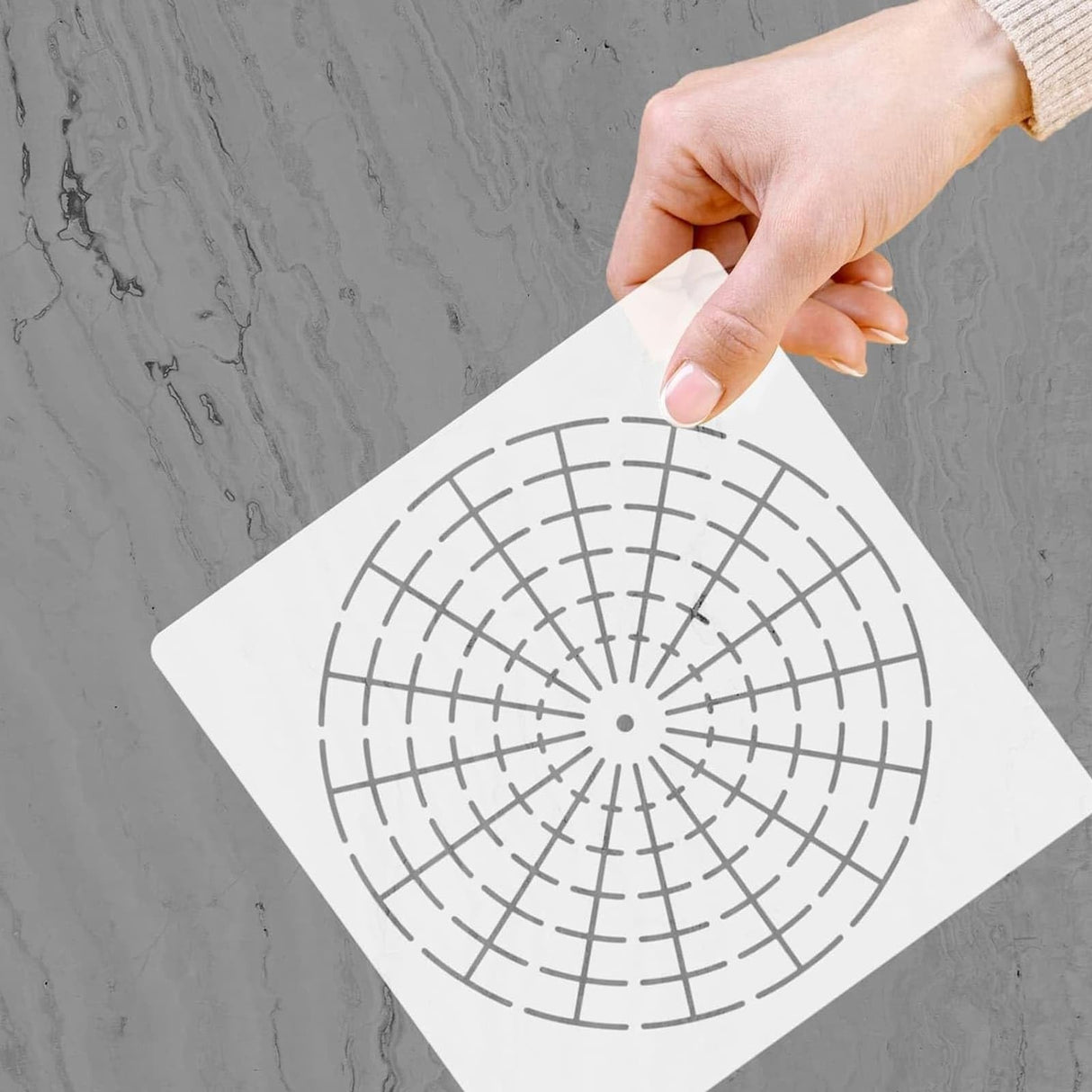 NUVCELKA Mandala Dot Painting Stencils - 9 Pack 5.5"/6"/8" Circle Drawing Templates - Mandala Dotting Tools for Rock Painting, DIY Art Projects - Reusable PET Stencil Templates NUVCELKA