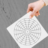 NUVCELKA Mandala Dot Painting Stencils - 9 Pack 5.5"/6"/8" Circle Drawing Templates - Mandala Dotting Tools for Rock Painting, DIY Art Projects - Reusable PET Stencil Templates NUVCELKA