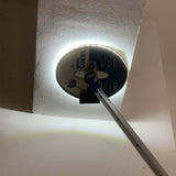 9 inch Drywall Sander,360 Degree Rotary Round Ceiling Radial Sander,Circular Handing Pole Wall Sander for Dry Wall and Painting（with Light Strip) VOLSIVE