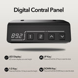 LongKe Electric Standing Desk Adjustable Height, 40x24 Inches Sit Stand up Desktop for Home Office, Ergonomic Rising Computer Table with Memory Preset, Black LongKe