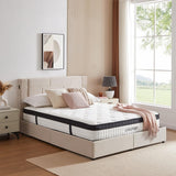 Lxvunan Twin Mattress, 10 Inch Mixed Mattress, Individually Packaged Bag Spring Mattress, Breathable and Comfortable, Pressure Relief, Containing Gel Memory Foam, Suitable for Various Bedsteads Lxvunan