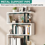 YITAHOME Tall Bookshelf Modern Book Shelf 6 Tier Bookcase, Open Display Storage Rack Shelves for Living Room/Bedroom/Home/Office/Kitchen, White YITAHOME