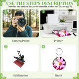 300 Pcs Sublimation Keychain Blanks Bulk Double Side Heat Transfer Sublimation MDF Blank Set with Keychain Rings & Jump Rings,Heat Transfer Keychain Blank Board for DIY Crafts(Round) Guiqulai