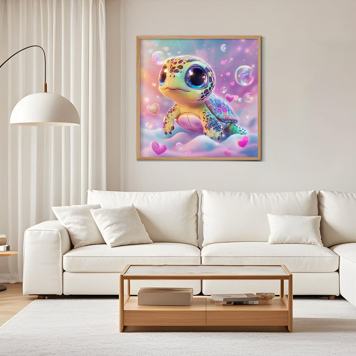 GEEHEIY Sea Turtle Diamond Art Kits for Kids, 5D Turtle Diamond Painting Kits for Adults Beginner, DIY Animal Gem Art Dots for Adults, Perfect for Home Wall Decor 14x14 Inch GEEHEIY