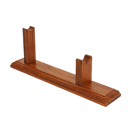 Mythrojan Solid Hardwood Gun Pistol Display Stand Sturdy Wooden Pistol Holder for your Pirate Pistols 12.8” X 2.5” X 4.8” Mythrojan