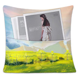 CALCA 10 Pack Pocket Pillow Cases Cover 17.72"x17.72" Sublimation Blanks Linen Pocket Pillowcase Cushion Covers for Heat Transfer DIY CALCA