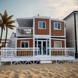 20ft 30ft 40ft Expandable Prefab Tiny House Foldable Shipping Container for Restaurant Office Home Carport Use WoodArtSupply