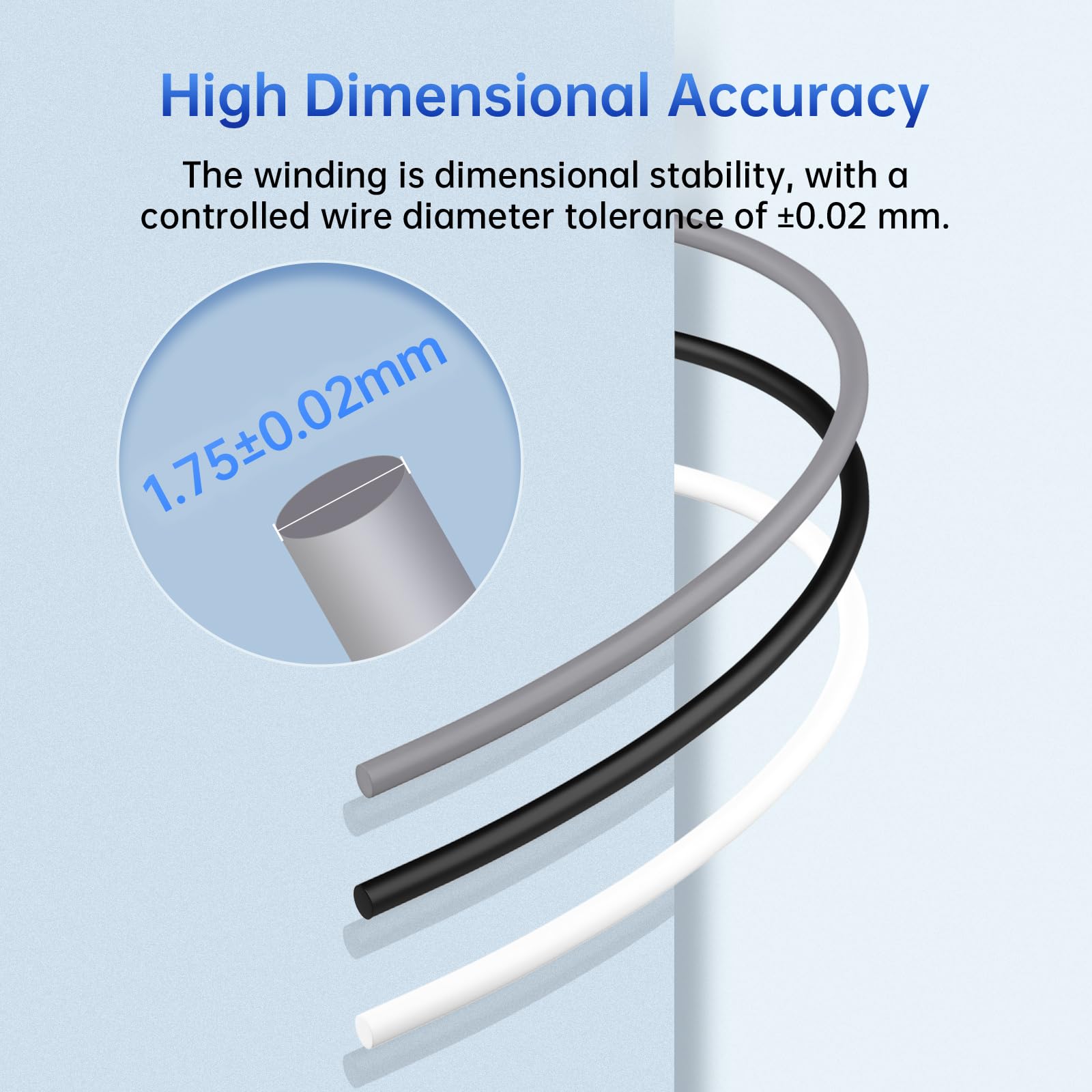 ANYCUBIC PLA Plus (PLA+) 3D Printer Filament 1.75mm, High Toughness 3D Printing Filament, Dimensional Accuracy +/- 0.02mm, Print with Most FDM 3D Printers, 1KG Spool, Silver - WoodArtSupply