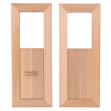 Fdit Sauna Air Vent, Wooden Rectangle Grille Ventilation Equipment Steam Room Accessory Sauna Accessories Fdit