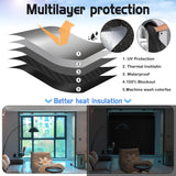 Blackout Roller Window Shades, Cordless Roller Shades, No Tools No Drill Pull Down Room Darkening Window Shades, Blackout Blinds for Bedroom Windows Home and Office(36''W x 72''H, Black) SAUIRS