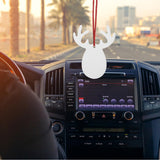 Baluue 8pcs Air Freshener Sublimation Blanks, Car Scented Hanging Sheets Car White Fragrant Blank Air Freshener Sheets Diy Auto Scented Sheets for Car Home Decor Baluue