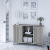 Bush Furniture Salinas Accent Storage Cabinet with Doors and Shelves, Farmhouse Cabinet Buffets & Sideboards Bush Furniture
