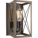 Progress Lighting P710012-020 Briarwood Antique Bronze One-Light Wall Sconce, Architectural Progress Lighting